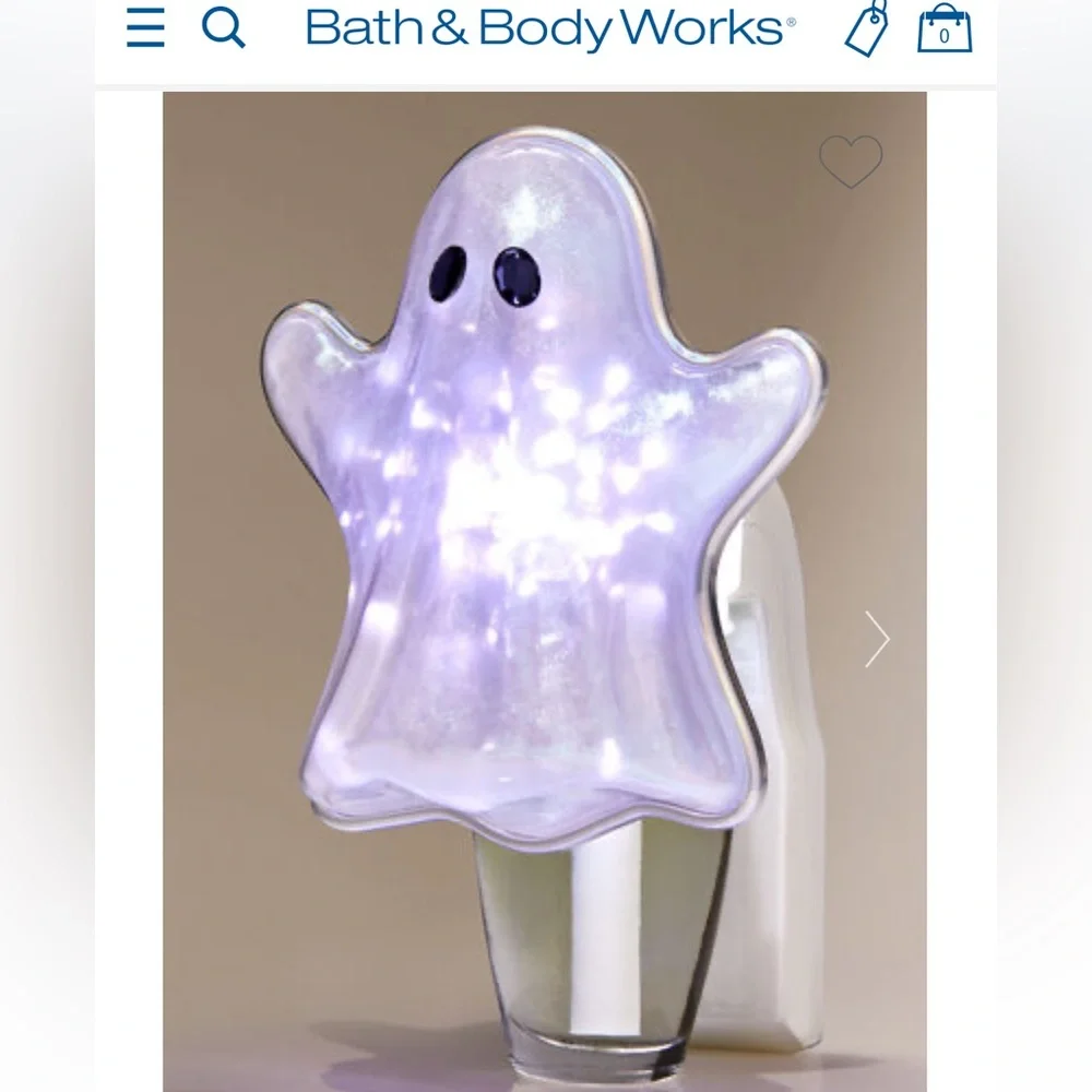 BATH AND BODY WORKS FIBER OPTIC GHOST NIGHTLIGHT WALLFLOWER PLUG